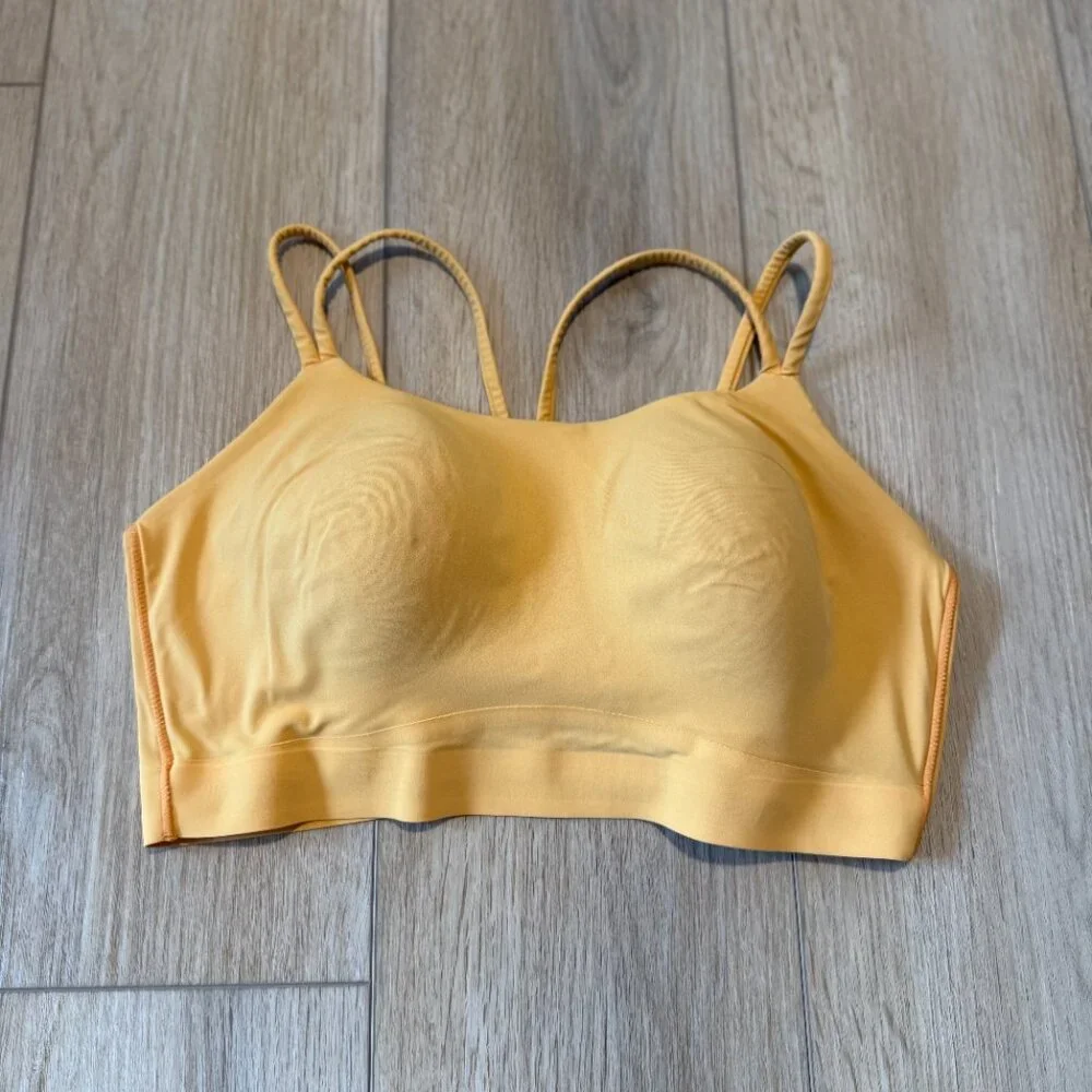 ๐ Soma Sport Longline Yoga Bra โ Mustard Yellow, Size Large ๐ - Picture 4 of 8